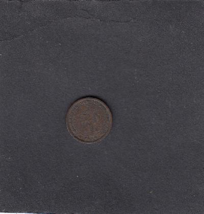 Beschrijving: 1/2 Cent WILHELMINA 